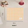 Mantel Individual de Cuero a Cuadros Estilo Coreano para Mesa de Comedor, Resistente al Calor, Impermeable, a Prueba de Aceite, Minimalista Estilo Ins, Mantel Aislante para Mesa, Resistente a Altas Temperaturas