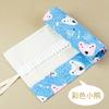 Cortina de lona Weizhuang de 72 agujeros de gran capacidad, estuche de lona con dibujos animados de gato lindo para hombres y mujeres, bolsa de papelería para pintura con lápices de colores de boceto