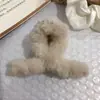 Clip para el Cabello de Felpa de Imitación de Piel de Conejo Clip para el Cabello Coreano de Otoño e Invierno Clip Grande de Tiburón Estilo Suave Accesorios para el Cabello Venta al por Mayor