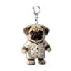Novos chaveiros de acrílico da série de animais pug, gato, ovelha, transfronteiriços, pingentes para mochilas e mercadorias para atacado