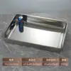 Forma Quadrada Retangular de Aço Inoxidável Extra Grande 100*65 Bandeja para Arroz Cozido no Vapor Bandeja para Churrasco Bandeja para Peixe Assado Bandeja para Uso Comercial em Banquetes