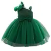 Vestido para Menina, Vestido de Passarela Princesa com Lantejoulas, Novo Estilo Saia de Tule Fofa para Bebê Menina, Vestido Infantil com Laço para Um Ano