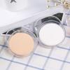 Caja de almacenamiento para borlas de polvo caja redonda para joyas caja transparente de protección ambiental embalaje para accesorios de borlas de polvo maquillaje belleza caja vacía venta al por mayor