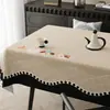 Mantel rectangular de dibujos animados, impermeable, resistente al calor y no lavable, tapete para mesa de comedor, cubierta de mesa con un toque de lujo ligero y de alta gama, adecuado para mesas de centro