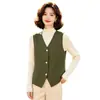 Elegante chaleco de traje para mujer, chaqueta casual de moda, chaleco sin mangas de primavera y otoño, chaleco interior para mujer