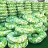 Nuevo en stock al por mayor anillo de natación para adultos de 100 cm de diámetro, anillo de natación inflable de PVC con asa auxiliar
