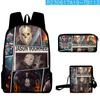 2024 Impresión Digital 3D Transfronteriza Nuevo Producto Mochila de Halloween Bolso Escolar Bolso de Hombro Infantil Estuche para Lápices Set de Tres Piezas