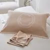 Un Par de Fundas de Almohada de Felpa de Algodón para Hombres, Anti-Grasa de Cabeza, Gasa de Algodón Puro, Fundas de Almohada Antiguas, Fundas de Almohada Antideslizantes y que no se caen
