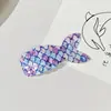 Grampo de Cabelo Cauda de Peixe Fofo Infantil Menina Presilha Lateral Brilhante Grampo Cauda de Peixe Presilha BB Presilha para Franja de Bebê Acessórios de Cabelo para Cabeça