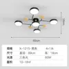 Luminária de teto macaron nórdica para sala de estar, luz criativa e única para quarto e escritório, luminária moderna minimalista para quarto e escritório