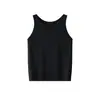 100. Camiseta sin mangas acanalada cómoda de Lyocell para mujer, Primavera/Verano 2026, Top base sin mangas con tirantes para superponer