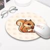 Mouse pad redondo de borracha de tamanho pequeno desenho animado fofo personalidade criativa atacado mouse pad mouse pad de borracha