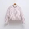 Pinghu Chixin 90% Penugem de Pato Gola Alta Jaqueta de Penas Feminina Nova Casual Solta Outono/Inverno Simples Leve Outerwear