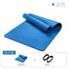 Esterilla de yoga NBR para fitness, 183 x 80 cm, soporte plano, engrosada, ensanchada y alargada, antideslizante, para estudio de yoga en casa para mujeres