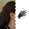 Qiyue Amazon Best Selling Halloween Hairpin Horror Ghost Claw Skull Mão Cabelo Side Hairpin Acessórios para o cabelo Atacado
