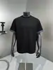 Camiseta de Hombre Verano Diseño Retro Americano Bloques de Color Falso Dos Piezas Manga Corta Cuadros Patchwork Camisa de Media Manga Tendencia Pareja