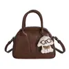 Bolsa Quadrada Pequena de Mão Estilo Coreano Nicho Retrô para Mulheres Outono 2025 Nova Bolsa de Ombro Único Transversal Estilo Luxo Acessível