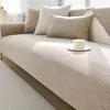 Cojín de Sofá Estilo Japonés Lino de Algodón Sintético Todas las Estaciones Universal Color Sólido Alta Calidad Resistente a Arañazos de Gato Antideslizante Tela de Funda de Cojín de Asiento Cubierta de Sofá de Cuero