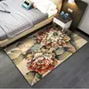 Alfombra de sofá antideslizante gruesa con impresión 3D, moderna y sencilla, para el hogar, la cama y el dormitorio, venta al por mayor