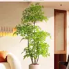 2026 Planta Verde Artificial Nandina Planta em Vaso Alto Padrão Luxo Leve Decorativa para Chão de Sala de Estar Flor Árvore Artificial Grande