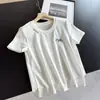 Camiseta Bordada Nueva de Dibujos Animados 2026, Top Delgado de Manga Corta de Verano, Camisa Pequeña Versátil, Camiseta Básica al por Mayor H02Gt8819