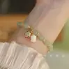Pulseira de Sereia Estilo Oceano Super Fada, Pérola Imitação Azul Marinho, Pulseira de Casal Levemente Luxuosa e Exquisite para o Dia dos Namorados Chinês