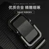 Cinturón de Lona para Hombre Hebilla Automática Casual Versátil Moda Cinturón Forrado Engrosado Nylon Traje de Trabajo Entrenamiento Militar Cinturón de Moda