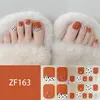 Adesivos para Unha do Pé Padrão Estéreo Zf Diamante de Imitação 3D Manicure Patch Impermeável Longa Duração Clareador Patch Completo para Unha do Pé Produto Acabado