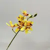 Ramo Individual de Orquídea Spot Decoración de Boda para el Hogar Flor Artificial de Seda Flor de Boda Jardinería Material de Flor Hecho a Mano Flor Falsa