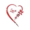Adesivos de Parede Espelhados Dia dos Namorados Adesivos Decorativos para Shopping SM231 Acrílico Coração de Amor Adesivos de Parede Espelhados