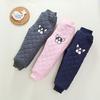 Calça Comprida Infantil 2025 Versão Coreana Cão Azul Calça de Algodão para Meninas Leggings Quentes de Inverno Outono e Inverno Engrossada Pode Ser Usada por Fora Calça Infantil