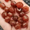 Ágata vermelha contas com padrão de costas de seis arestas Contas soltas de jade Calcedônia vermelha contas de ábaco multi-arestas pulseira joias contas espaçadoras acessórios contas
