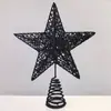 Estrella de Punta para Árbol de Navidad 2026 Arte de Hierro Estrella Luminosa de Cinco Puntas Luz de Punta para Árbol de Navidad Estrella con Luces para Decoración y Uso como Regalo