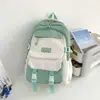 Mochila Nueva de Verano Estilo 26 para Estudiantes, Versátil para Uso Diario, Linda y Ligera, con Accesorios, Mochila Fresca, Dulce y de Moda