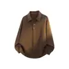 Estilo Old Money para Hombre Colección Otoño/Invierno 2026: Suéter de punto versátil, cómodo y cálido, de corte relajado, con cuello camisero