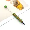Caneta DIY com pedrarias de strass listradas retas, caneta criativa com pingente de strass para customizar, caneta de presente pesada colorida com strass em estoque