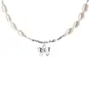 Pulsera de Plata Quebrada con Perla y Moño para Mujer Plata de Ley 925 Nueva Moda Diseño de Personalidad Pulsera ins Bracelet
