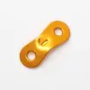 Hebilla de Aleación de Aluminio para Paracord para Exteriores Accesorios de Cordón para Toldo de Tienda Hebilla de Cuerda de Viento Hebilla de Cuerda con Apertura de Tres Ojos Hebilla Antideslizante Tamaño Pequeño