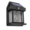 Lámpara de pared impermeable para exteriores, luz de pared solar para patio, luz con sensor para pared de fondo de entrada de villa, luz para terraza de jardín
