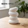 Nuevo jarrón de plástico en espiral, contenedor creativo de arreglos florales estilo nórdico, pieza decorativa para flores secas y húmedas, jarrón de imitación de esmalte e imitación de porcelana