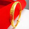 Pulsera Chapada en Oro Cielo Estrellado de Bebé Pulsera Redonda para el Vientre de Mujer Lluvia de Meteoros Oro Imitación Oro Arena de Vietnam Pulsera al por Mayor