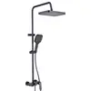 Alumínio Espacial Cinza Grafite Quatro Funções Jato Potente Frio e Quente Display Digital Luz Ambiente Chuveiro para Banheiro Doméstico Fábrica Transfronteiriça Venda por Atacado
