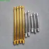 Tubo de Doble Cabezal M10 Cromado Dorado con Dientes Externos en Ambos Extremos Varilla de Conexión para Lámpara de Mostrador, Lámpara de Araña, Lámpara de Pared Accesorios de Iluminación