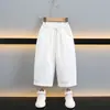 Pantalones de Verano Finos de Pierna Ancha para Niños, Ropa de Verano de Moda para Niños, Pantalones Yamamoto de Sensación Fría, Pantalones Largos Casuales de Verano para Niños