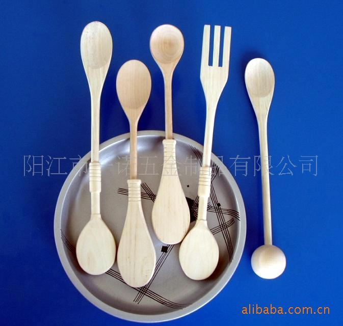 Q-018竹木餐具,木刀,木叉,木勺,木碗