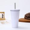 Nueva taza térmica de acero inoxidable 304 de gran capacidad con tubo de succión de doble vacío, taza de café para el hogar, la oficina y el negocio.