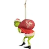 Producto Nuevo Transfronterizo 2022 Monstruo Verde de Pelo Verde Grinch Colgante para Árbol de Navidad Colgante para Mochila de Coche Colgante para Decoración del Hogar