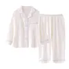 Pijama estilo princesa para niñas, conjunto de dos piezas de algodón nube de manga larga para primavera, ropa de casa de otoño para niñas, disponible para comprar en tiendas físicas