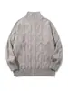 Ropa Vintage Yidao Otoño 2026 Nuevo Cárdigan Suéter Vintage de Punto Trenzado para Parejas, Estilo Americano Holgado y Casual Tejido
