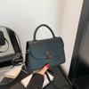 Bolso de Textura de Alta Gama para Mujer 2024 Verano Nueva Moda Bolso Cuadrado Pequeño Portátil de Color Contrastante para Mujer Bolso de Hombro Cruzado Combinable para Mujer
